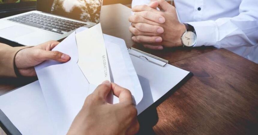 Carta de demissão sem aviso prévio