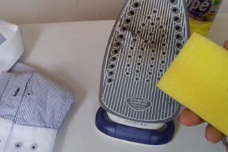 Como limpar o ferro de passar roupa